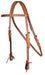 Buckstitch Harness Leather Browband Headstall - Jeffers - Horse Supplies > Horse Tack > Bridles & Headstalls