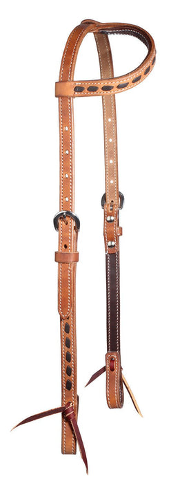 Buckstitch Harness Leather One Ear Headstall - Jeffers - Horse Supplies > Horse Tack > Bridles & Headstalls