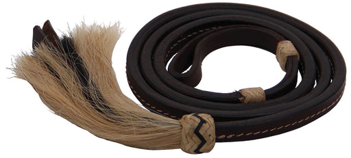 Horse Hair Over Under Whip, Dark Oil -   