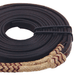 Buffalo Leather Rolled Rawhide Split Reins, 8 ft - BUFCB - Dark Rawhide - 3