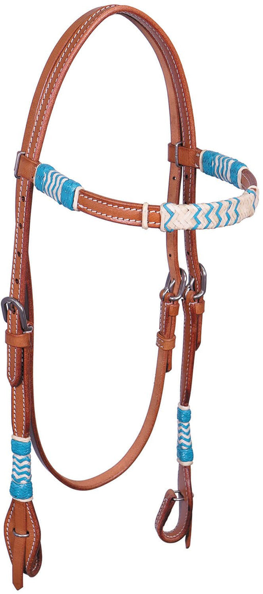 Buffalo Leather Sante Fe Browband Headstall, Full Size - Jeffers - Horse Supplies > Horse Tack > Bridles & Headstalls