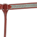 Buffalo Leather Turquoise Rawhide Laced Breast Collar - BUFUQ - 2