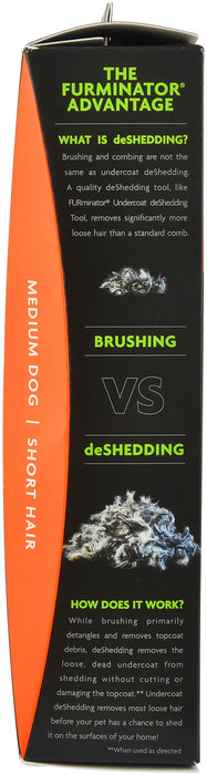 FURminator Undercoat deShedding Tool for Dogs - FURminator Deshedding Tool for Medium Dogs, Short-Hair  