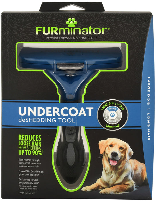 FURminator Undercoat deShedding Tool for Dogs - FURminator Deshedding Tool for Large Dogs, Long Hair  