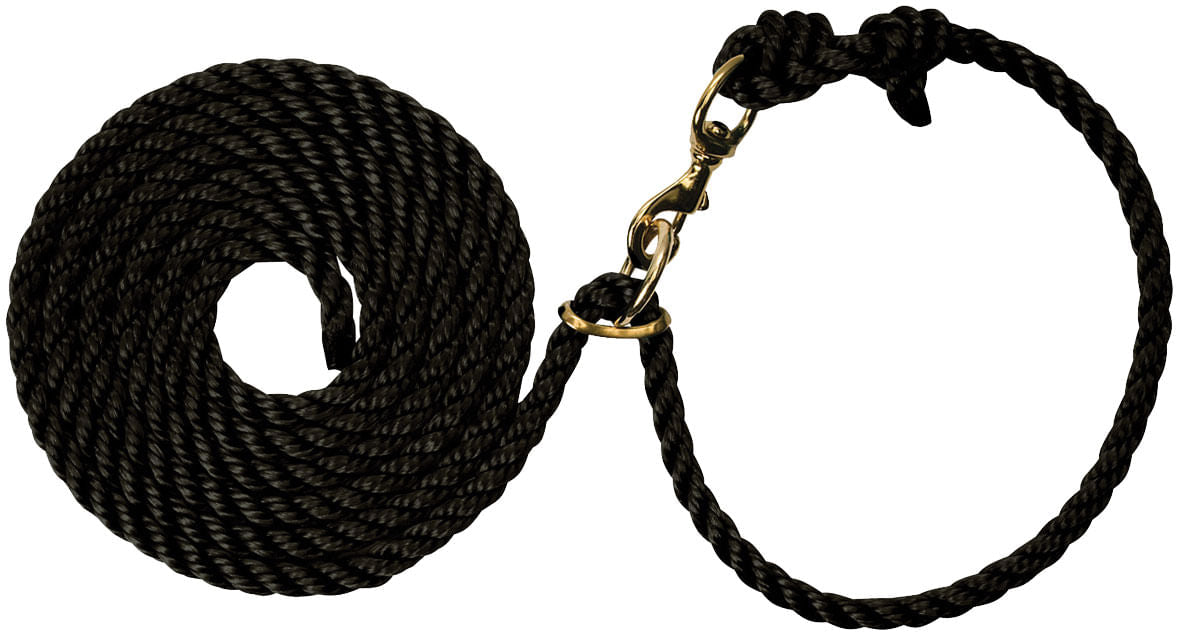 1/2" x 10' Poly Necktie Rope - Black  