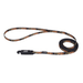 Li'l Pals Patterned Dog Leash with E-Z Snap - Flames Black X-Small - 3/8" x 6' 