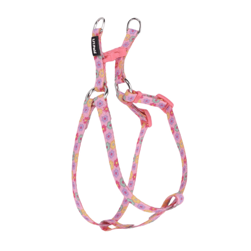 Li'l Pals Comfort Wrap Adjustable Dog Harness - Daisy Multi-Color Small - 3/8" x 08"-14" 