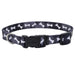 Styles Adjustable Dog Collar - Black Bones X-Small - 3/8" x 8"-12" 