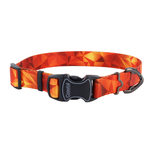 Inspire Adjustable Fashion Dog Collar - Blazing Shards Large - 1" x 18"-26" 