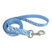 Sublime Dog Leash - Blue Waves with Blue Checkers Medium/Large - 1" x 6' 