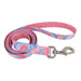 Sublime Dog Leash - Pink Tie Dye with Pink Arrows Medium/Large - 1" x 6' 