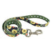 Sublime Dog Leash - Sunflower with Green Argyle Medium/Large - 1" x 6' 