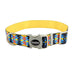 Sublime Adjustable Dog Collar - Aztec Yellow Chevron Medium - 1" x 12"-18" 