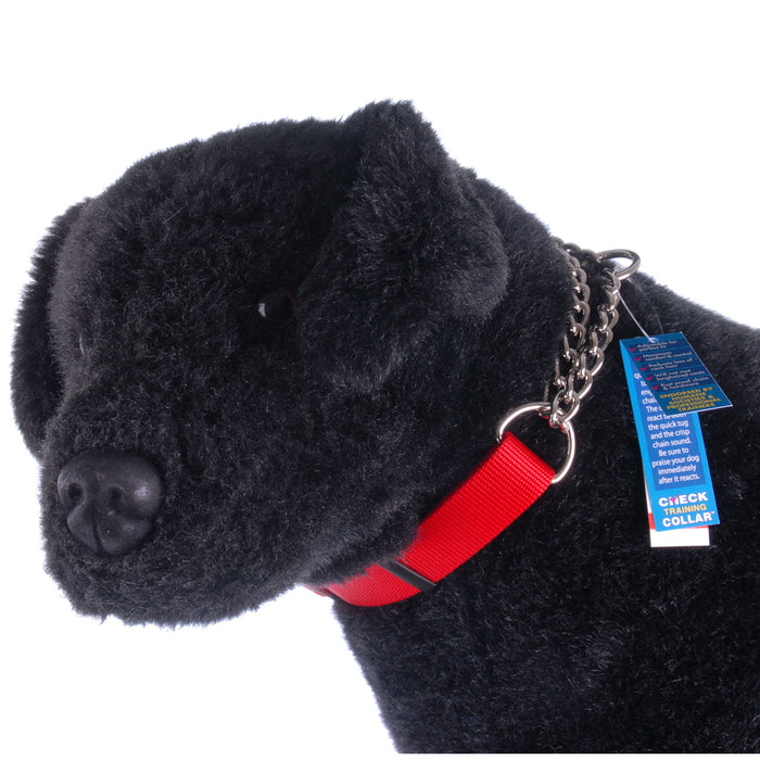 Check-Choke Training Collar, 5/8"W x 10"-14"L - Red  