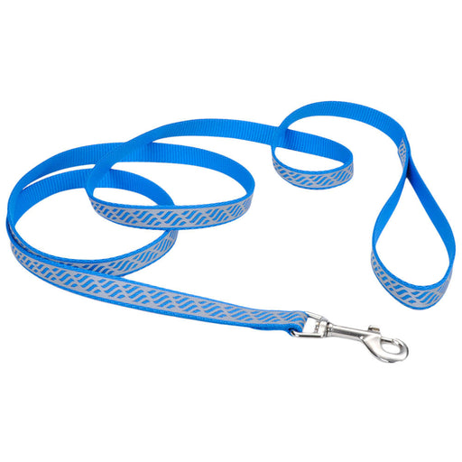 Coastal Pet Lazer Brite Dog Leash, 6' x 5/8" - Blue Lagoon Wave  