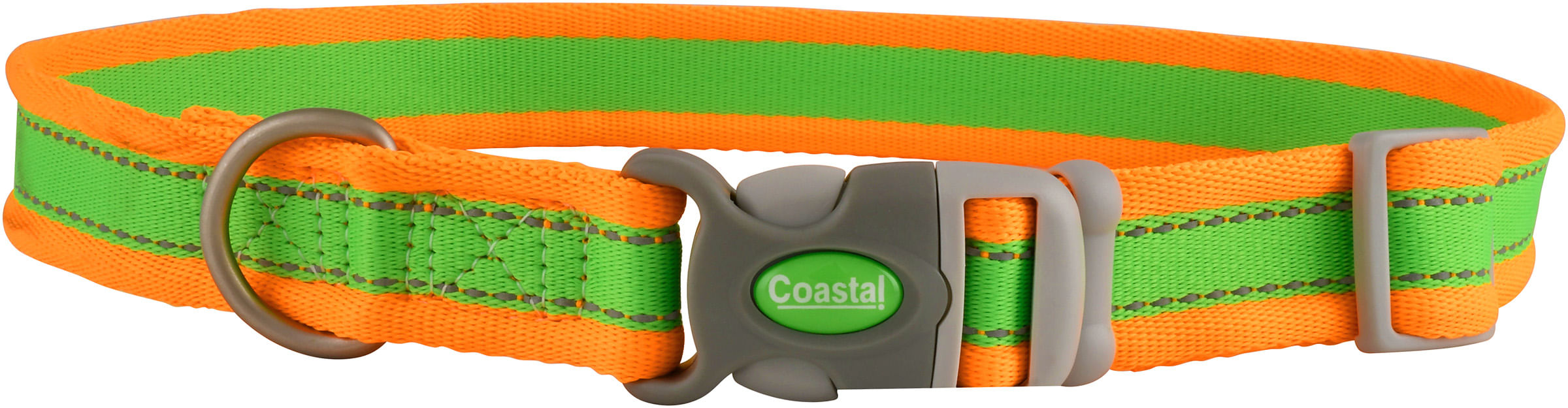 Coastal Pet Attire Pro Dog Collar, 18"-26" x 1" - Lime/Orange  