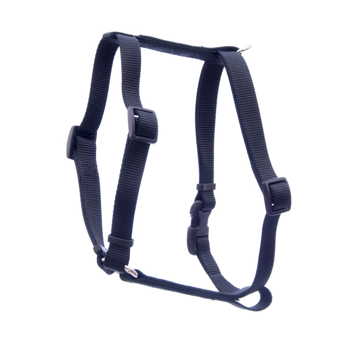 Adjustable Nylon Harness, 3/4" x 18"-30" - Black  