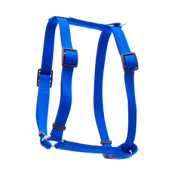 Adjustable Nylon Harness, 3/4" x 18"-30" - Blue  