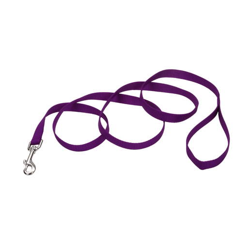 Coastal Single-Ply Dog Leash - Purple  