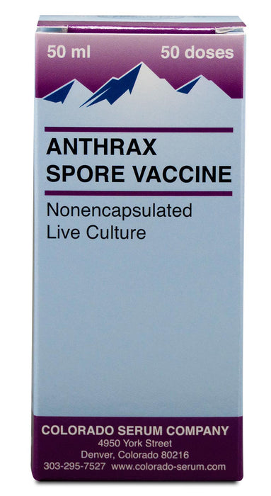 Anthrax Spore Vaccine - 50 Dose  