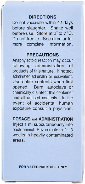 Anthrax Spore Vaccine - 50 Dose  