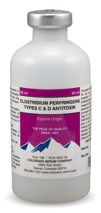 Clostridium Perfringens Types C & D Antitoxin - 50 mL  