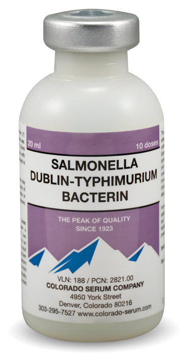 Salmonella Dublin-Typhimurium Bacterin - 10 Dose Vial  