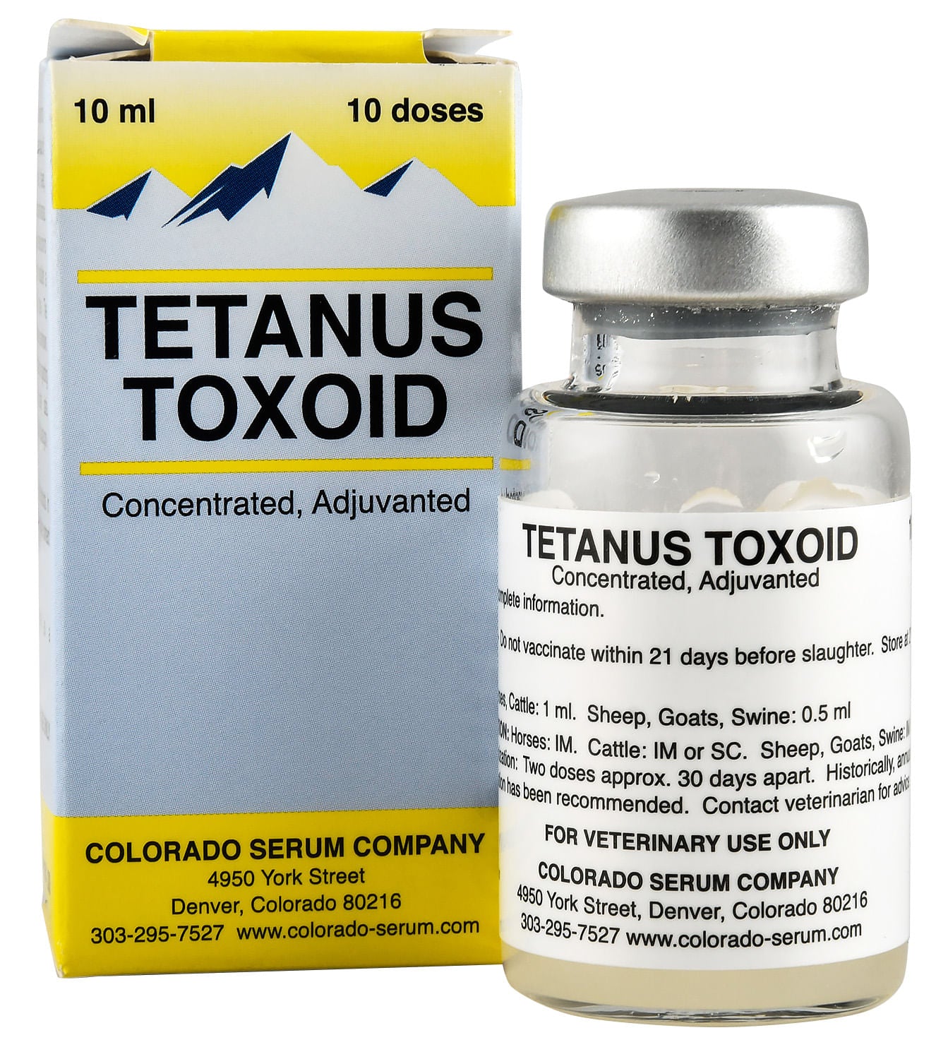 Tetanus Toxoid Concentrate - 10 Dose Vial  