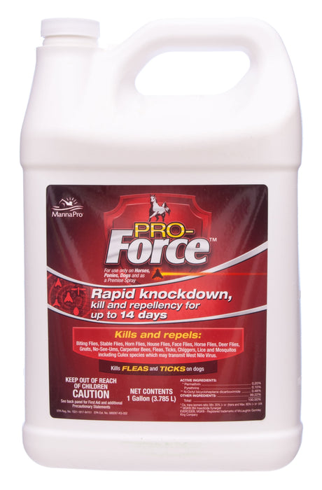 Pro-Force Fly Spray by Manna Pro, 32 oz - Pro-Force Fly Spray, Gallon  