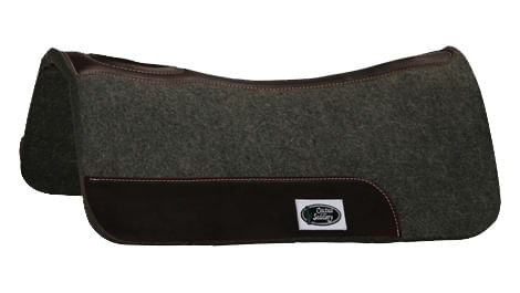 Cactus Felt Barrel Saddle Pad, Gray (28' x 28') - Jeffers - Horse Supplies > Horse Tack > Saddle Pads & Blankets