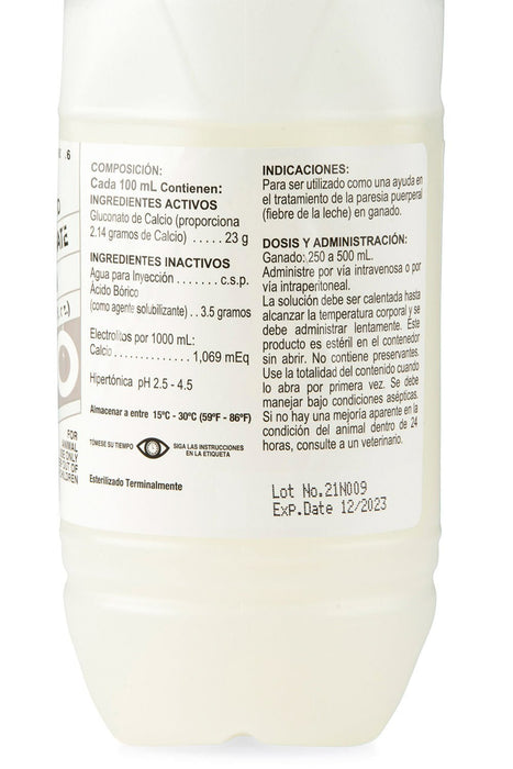 Calcium Gluconate 23% Solution, 500 mL - 49C1 - 3