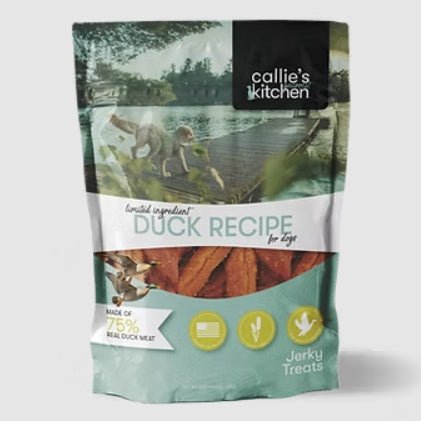 Callie’s Gourmet Kitchen Duck Recipe Jerky Dog Treats, 40 oz – Grain - Free, High - Protein Soft Dog Snacks - PH3AN - Duck - 40 oz - 1