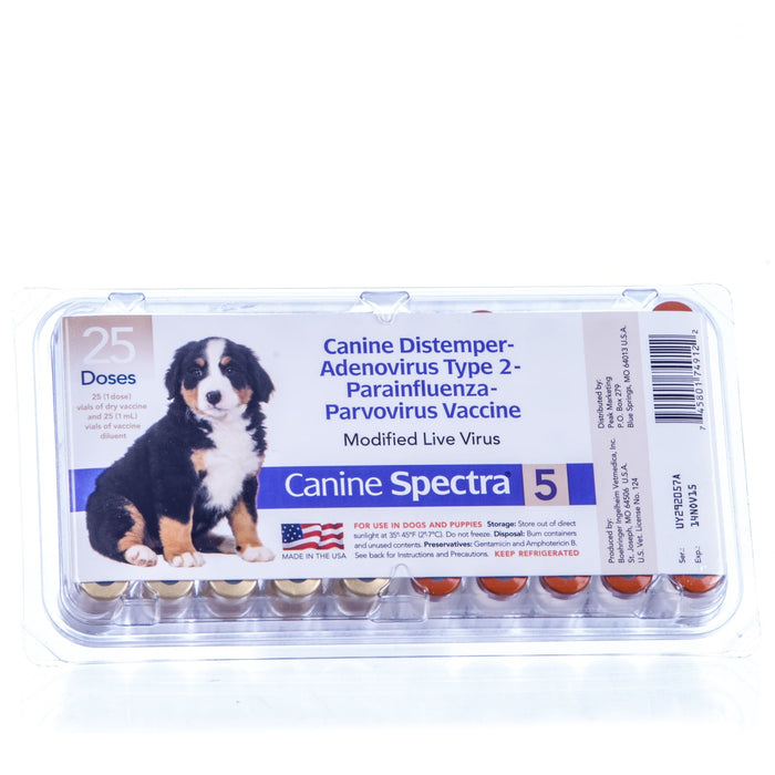 Canine Spectra 5 Puppy & Dog Vaccine (5in1 DHPP Vaccine) — Jeffers