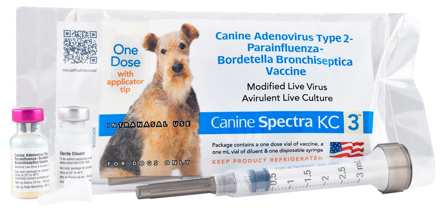 Canine Spectra KC 3 Intranasal Dog Vaccine, Single Dose — Jeffers