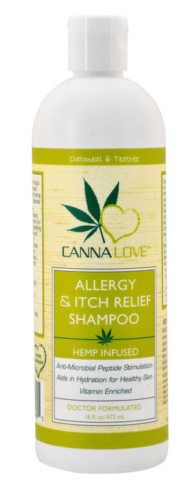 CannaLove Allergy & Itch Relief Shampoo, 16 oz - Jeffers - Animal & Pet Supplies > Pet Grooming > Pet Shampoo & Conditioner