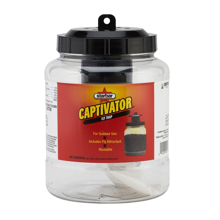 Captivator Reusable Outdoor Fly Trap - FA9D - 1