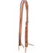 Cashel Antiqued Leaf Tooled Split Ear Headstall - QL1N6 - Brown - 1