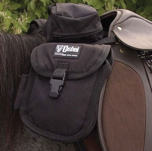 Cashel English Front Horse Saddle Bags - QL3K - Black - 2