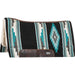 Cashel Performance Southwest Blanket Top Felt Saddle Pad - QL1MP - Black/Turquoise - 32" x 34" - 3/4" - 1