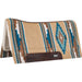 Cashel Performance Southwest Blanket Top Felt Saddle Pad - QL1MT - Tan/Turquoise - 32" x 34" - 3/4" - 5