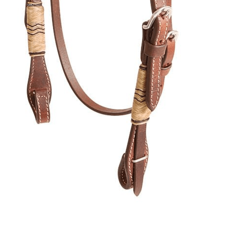 Cashel Rawhide Trim Futurity Browband Headstall - QL1FW - Brown - 3
