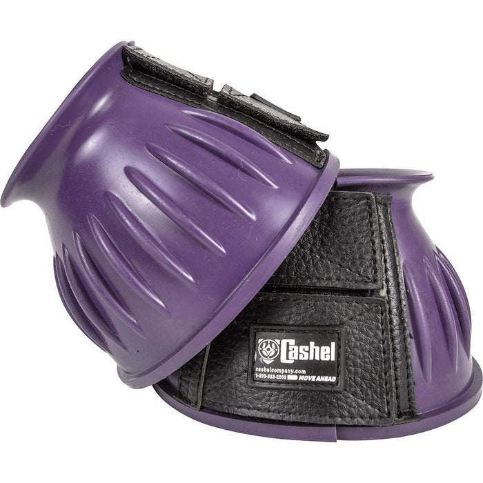 Cashel Rubber Bell Boots for Horses, Pair - QL1KG - Medium - Purple - 3