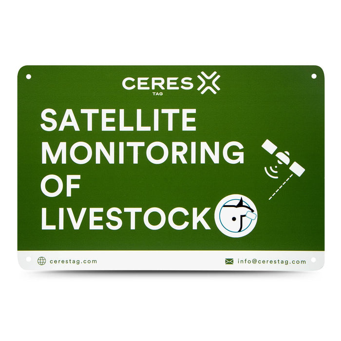 CERES RANCH Satellite Monitoring Signs for Cattle Theft Protection - CT2-11 - 1