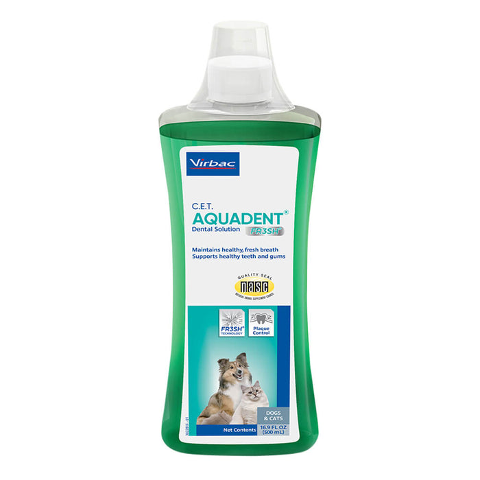C.E.T. Aquadent Fr3sh Drinking Water Additive for Dogs & Cats, 500 ml - 018VR-CET804 - Green - 500 ml - 1