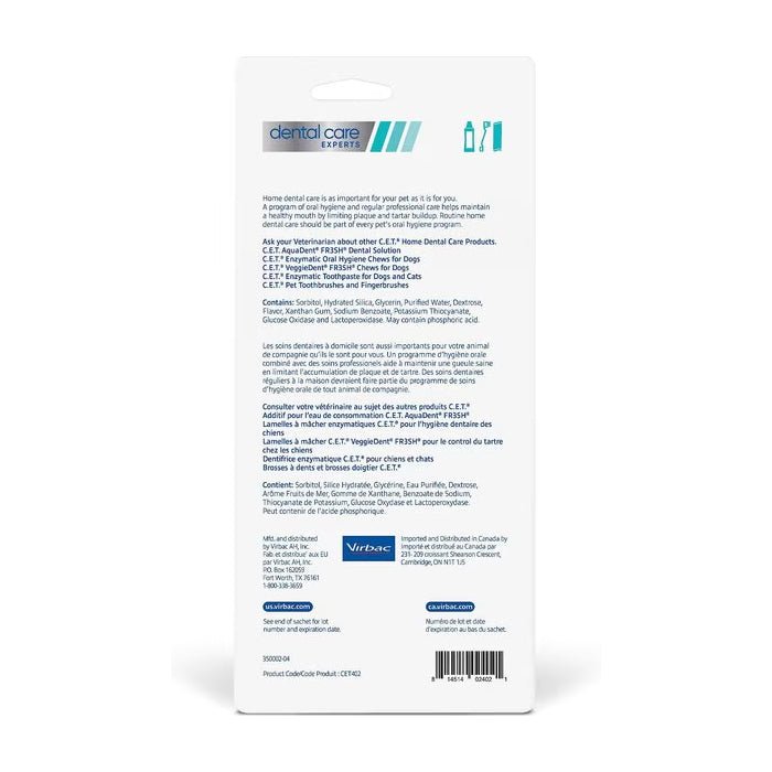 C.E.T. Cat Oral Kit with Fingerbrush & Mini - Toothbrush, Seafood Flavored Enzymatic Toothpaste, 70 g – Cat Dental Care & Tartar Control - CET1 - 70g - Seafood - 2
