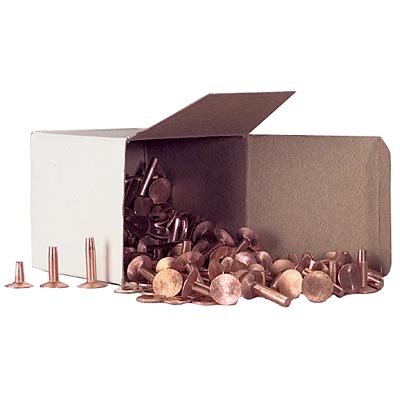 Assorted No. 9 Copper Rivets, 1 lb -   