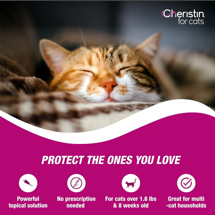 Cheristin Topical Flea Treatment for Cats - Jeffers - Animal Health & Wellness > Flea & Tick Control