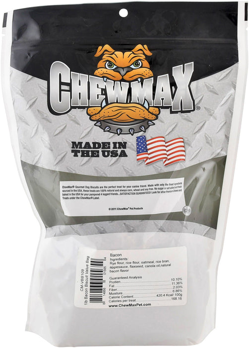 Chewmax Premium Bacon Biscuits, 4'L - Jeffers - Dog Supplies > Dog Treats > Biscuits & Baked Treats