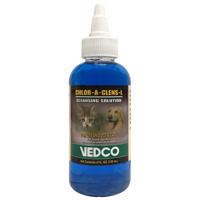 Chlor-A-Clens-L (1/2% Lidocaine) 4 oz – Wound Cleansing & Topical Pain Relief for Dogs & Cats - WVDQ - 4 oz - 1