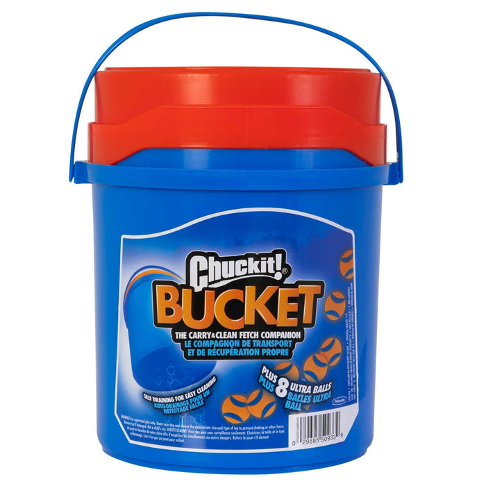 Chuckit! Bucket with Ultra Balls - DKXH - Blue/Orange - 2